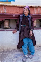 Elderly woman at Lamayuru Monastery