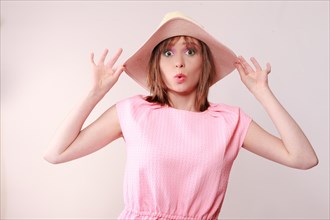 Woman with hat