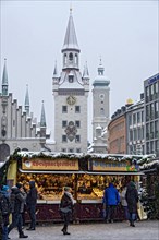 Christmas market stalls