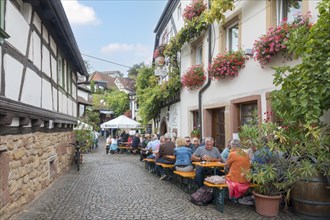 Wine festival in the wine village of Gleiszellen