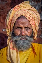 Portrait of a Sadhu or holy man