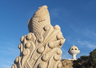 Fish Statue and Riyam Censer sculpture