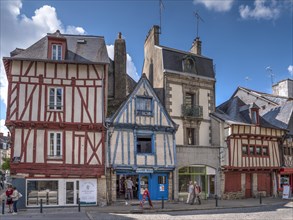 Half-timbered houses in the Rue de la Fontaine in the old town