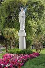 Madonna figure in the Parque de la Rambla de Santa Eulalia in Merida