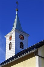 Church tower with clock