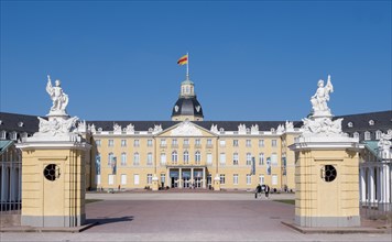Karlsruhe Baroque Palace Karlsruhe Castle with blue sky