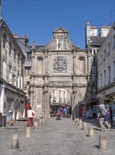 Historical site City gate Porte Saint Vincent at the entrance to the old town