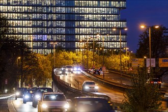 Rush hour traffic at closing time