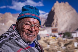 An elderly man Photoksar village