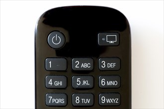 Keyboard from a remote control for TV and TV