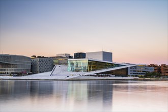 Oslo Opera House in the evening mood