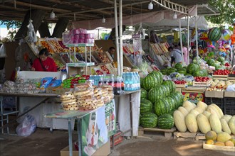 Fruit and vegetable market along the road