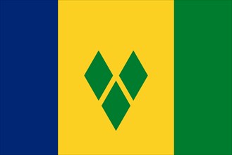 National Flag of Saint Vincent and Grenadines