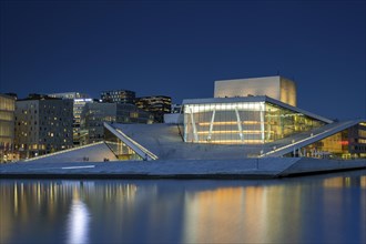 Oslo Opera House by night