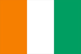 National Flag of Ivory Coast