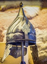 Decorative metal Helmets Of Warriors Of Turkish Ottoman empire