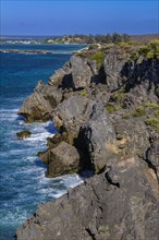 Rocky cliffs in the bay of Diego Suarez