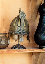 Decorative metal Helmets Of Warriors Of Turkish Ottoman empire