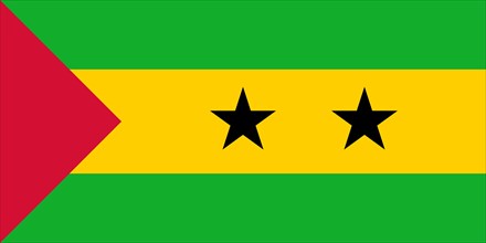National flag of Sao Tome and Pricipe