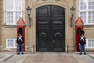 Guard at Amalienborg palace