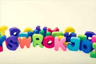 Letter cubes of Alphabet made of wood