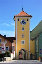 The historic central gate of the town of Kelheim between the Altmuehl and Main rivers. Kelheim