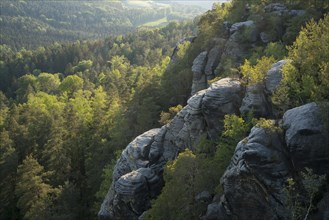 View from Rauenstein over rocks