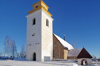 Old church in the church village of Gammelstad