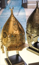 Decorative metal Helmets Of Warriors Of Turkish Ottoman empire