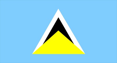 Flag of Saint Lucia Islands