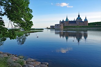 Kalmar Castle reflected in the water