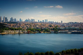 The cityscape from Golden Horn in the view