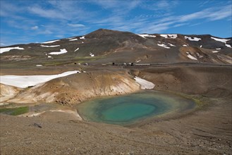 Small lake in the central volcano system Krafla