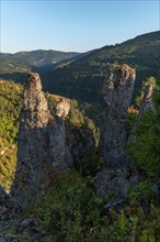 Gorges of Jonte in Cevennes National Park. Meyruies
