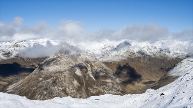 Mountain panorama on the Diavolezza