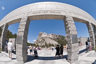 Mount Rushmore National Memorial from Grand View Terrace