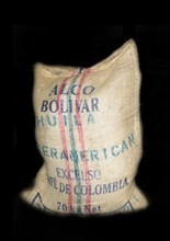 Linen bag for coffee from Colombia