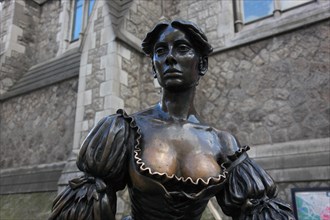 Monument erected in honour of Molly Malone in Dublin on the corner of Grafton Street and Suffolk Street is one of the citys landmarks