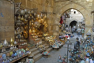 Traditional lamp shop in El Muski Bazaar
