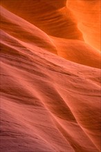 Smooth sandstone inside Lower Antelope Canyon