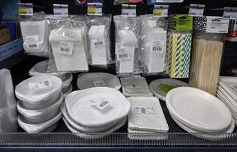 Sales shelf disposable tableware