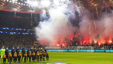 The Eintracht Frankfurt team and its fans