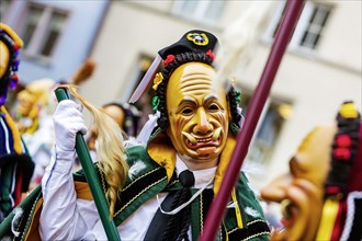 Historic fool jump in Rottweil