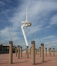 Torre Telefonica or Montjuic Tower on the Olympic site