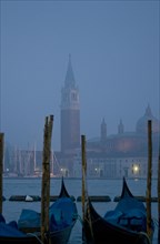 Gondolas on St Marks Square in Venice