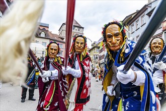 Historic fool jump in Rottweil