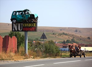 Road traffic in Transylvania