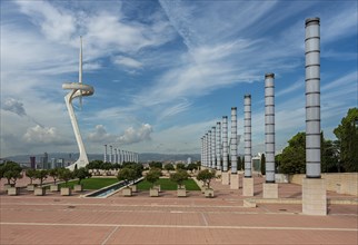 Torre Telefonica or Montjuic Tower on the Olympic site