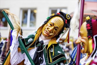 Historic fool jump in Rottweil