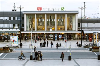 Station forecourt at the main station